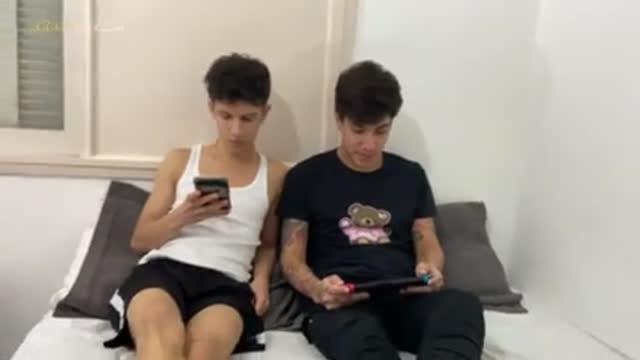 four guys licking feet