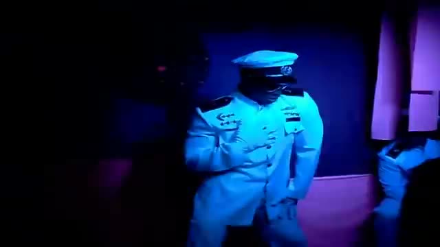 Two Muscular Captains doing a hot Strip