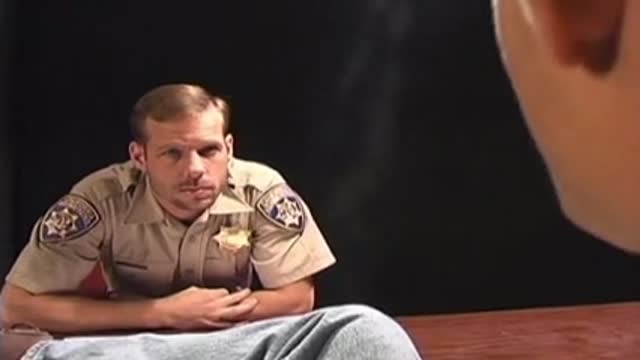 Cop Spanks and Fucks his Prisnor