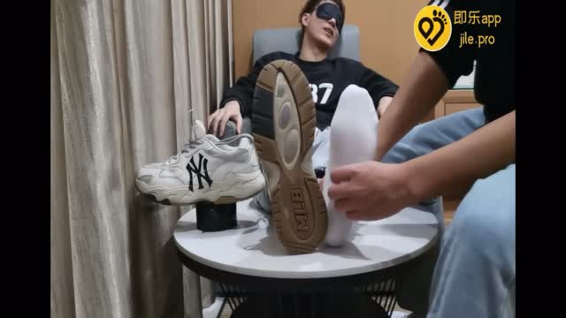 Tickle boy feet