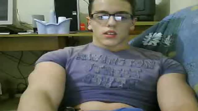 Hot muscular nerd