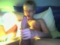 Blond Twink wanking