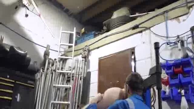 GINGER LAD GETS MORE THAN 1 OIL CHANGE
