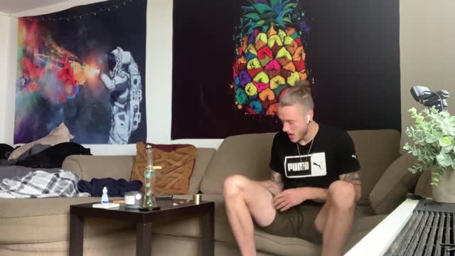 Wanking at a friends place