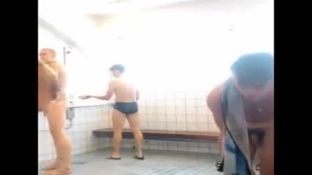 in the showers