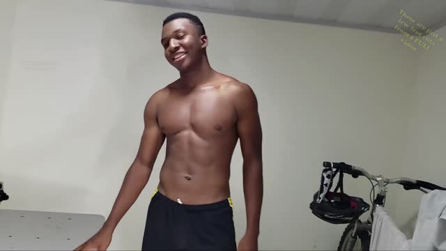 Black football player tickled and worshipped