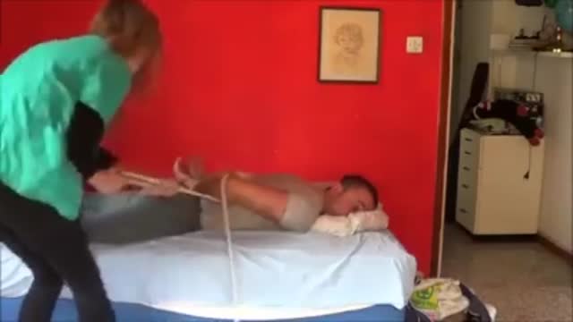 Gagged man