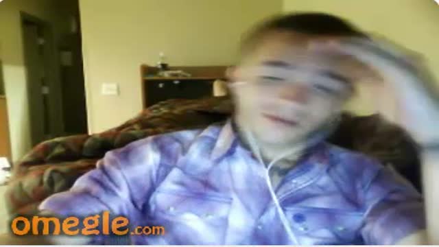 A cute guy on webcam