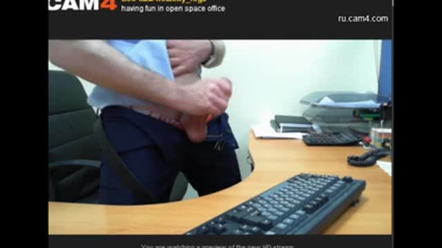 Wanking  on cam