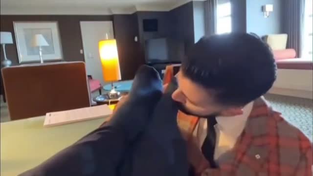 business man feet
