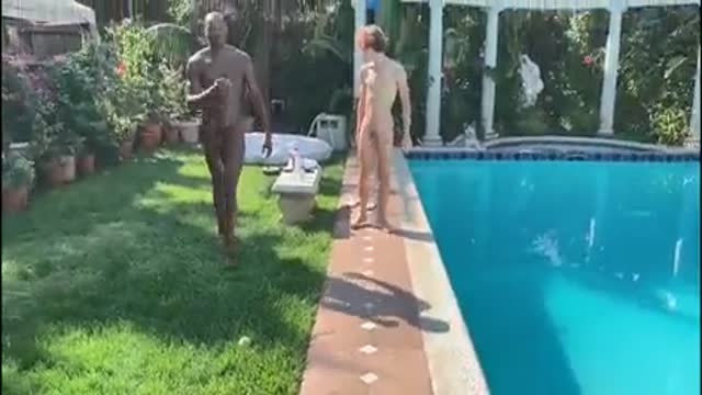 Big Black in White Ass
