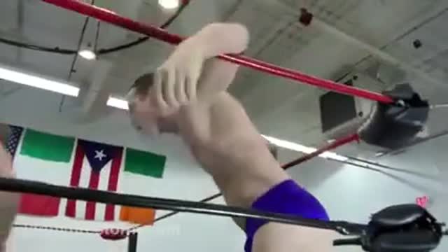 wrestler with huge bulge and big ass