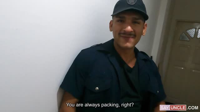 uniform guy uses sub