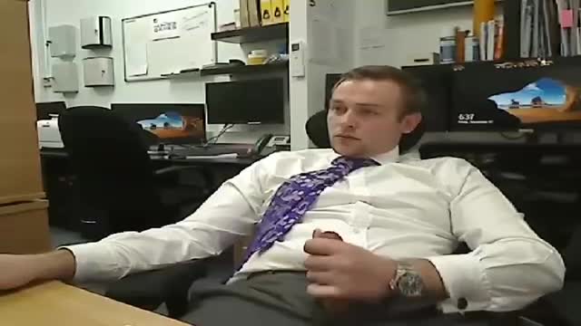 Jerking Off in Office