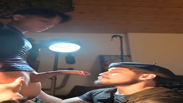Big dick treat for soldier