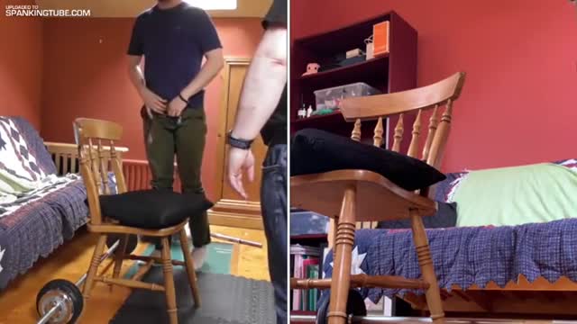 Daddy spanks son 