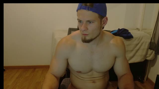 Muscle Hunk Guy Using Fleshlight AFTER Cumshot