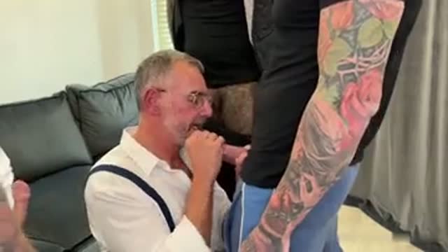 British DILF has to pay off his son's debt 