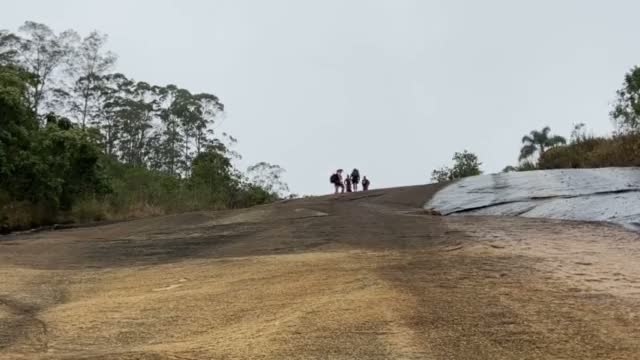 Under the sky on a dam