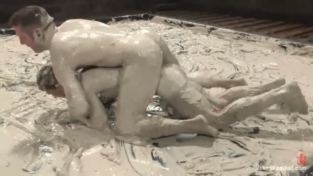 guys mud wrestling