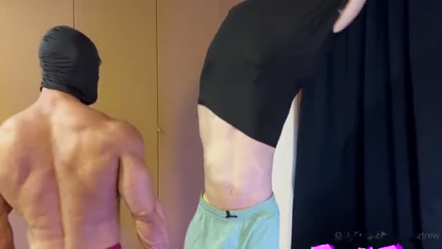 Masked muscle worship
