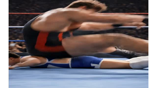 Giant wrestler buttcrushing and sitting compilation (AI)