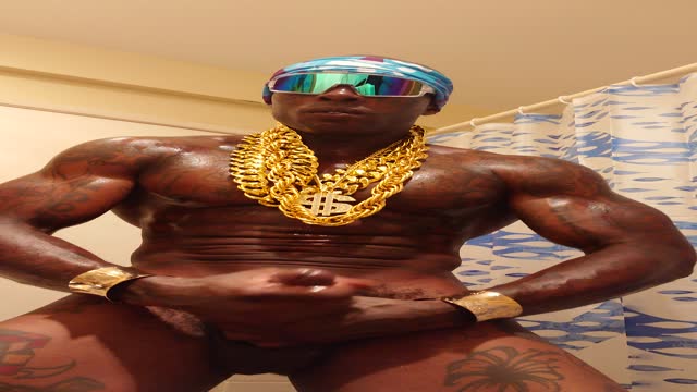 The Big Black Sex Demon Hallelujah Johnson Masturbating Threw LA