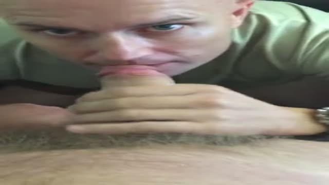 bald guy blows