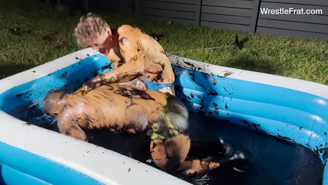 fake mud wrestling