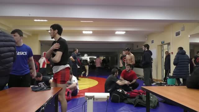 Wrestler Weigh-In (Hot DickPrints and Big Bulges!) part 1
