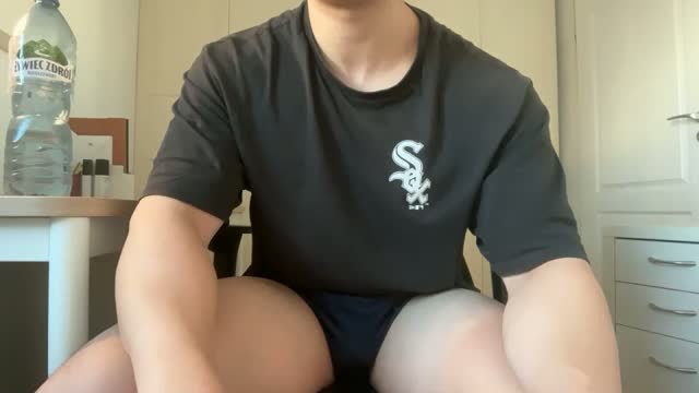 Hot Korean Guy Playing With His Big Uncut Soondae