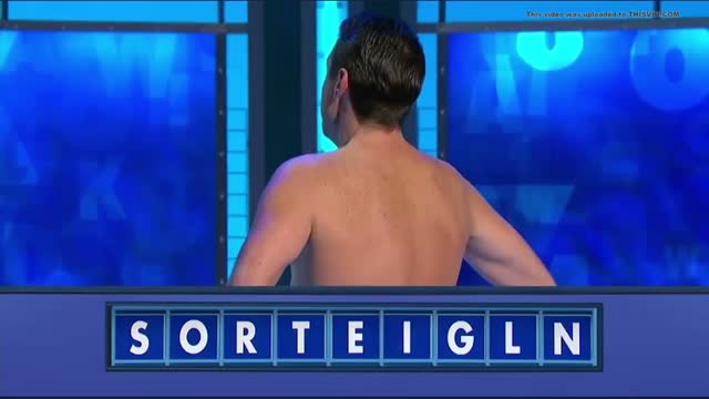 Nude man on Quiz show