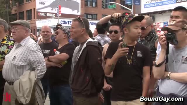 Hayden Richards and Brian Bonds Public Street Fair Flogging Sex Shop Gangbang Blowjob Facial