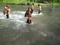 Naked Twinks in the river