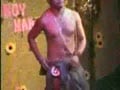 Asian guy get naked in a bar