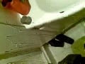 Jerking in the bathroom