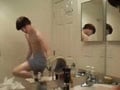Twink wank in shower