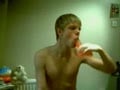 hot twink abusing dildo