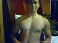asian guy flexing