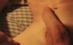 Cute blond teen jerking, self suck