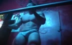 stripper showing off  hot hardon