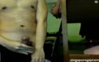 Singapore guy show and stroke his dick