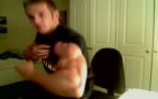 Str8 Dude Flexing on cam