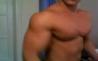 Muscle Twink posing and dancing