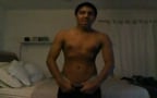 Black young man jerking off