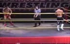 Two young studs wrestling