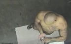 dude showers from above