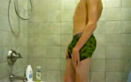hot hard Twink taking a shower