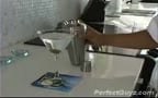 Colt glass table