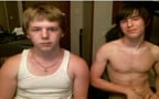 two friends jerk together
